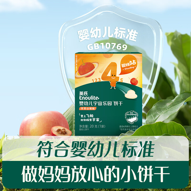 Engnice Infant Car Factory Biscuits Avocado Coconut Flavor Baby Snack Biscuits Baby Snacks Taste 20g