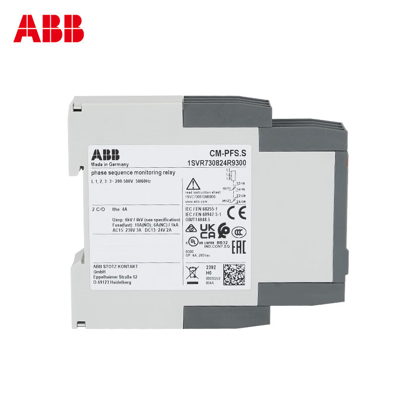 ABB phase sequence relay phase loss protection CM-PFS.S/PSS.31S three-phase monitoring MPS.41S CM-PFE