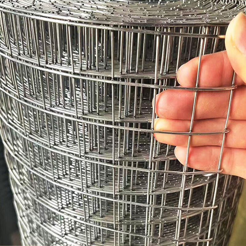 Minggu wire mesh fence mesh galvanized electric welded mesh agricultural breeding fence mesh small hole steel wire isolation protective mesh fence mesh household anti-rat mesh 0.5*17mm*1m*5m*/roll