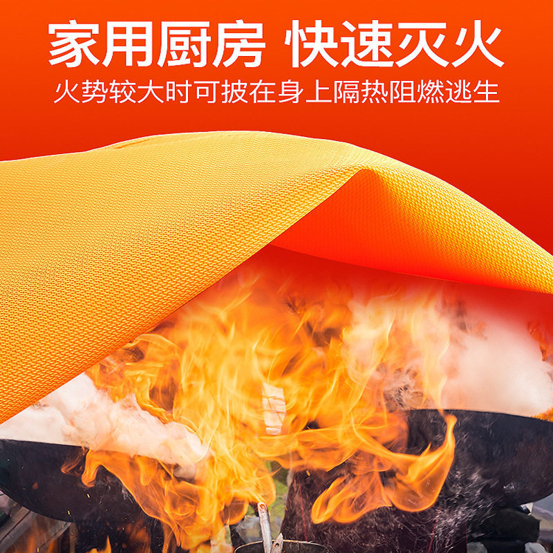 Zhe'an brand commercial household 1m 1.5m 2m fiberglass silicone fire high temperature fire extinguishing blanket inspection report 1*1 fiberglass