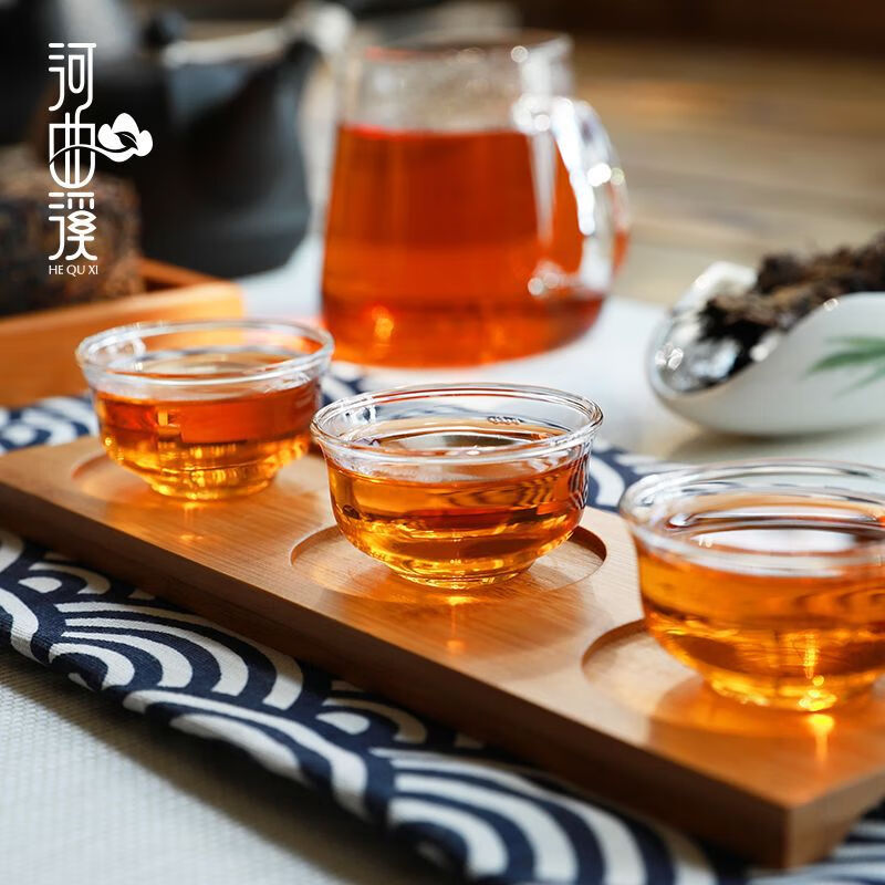 HEQUXI Anhua Dark Tea Original Leaf Golden Poria 1kg Card Box Gift Tea Hunan Specialty Brand 2017 Original Leaf Golden Poria Card Box 1kg