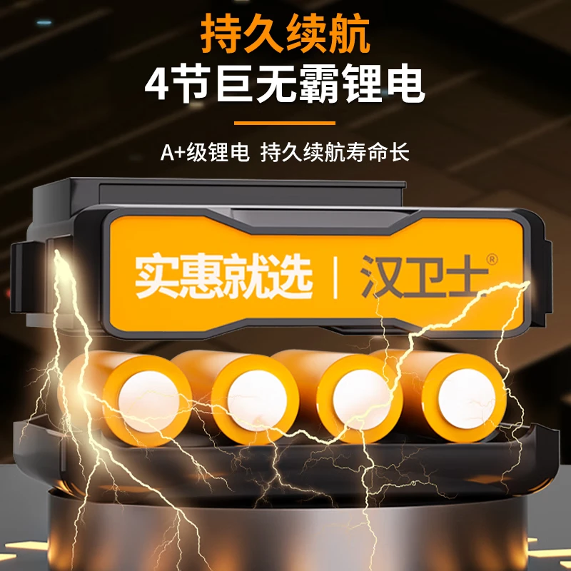 HanGuard spirit level infrared high-precision strong light automatic leveling green light 12-line wall-mounted floor meter for outdoor use 12-line super green light丨Dual battery life + tripod