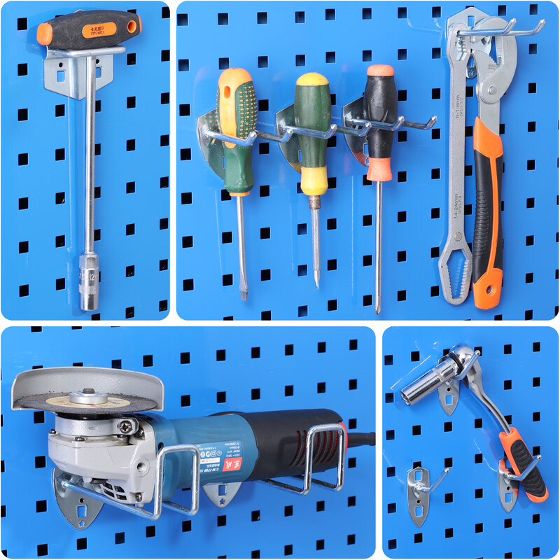 Chitu stainless steel single straight hook double oblique hook hole plate tool display rack hanging plate multi-functional hole plate hook stainless steel double straight 50mm