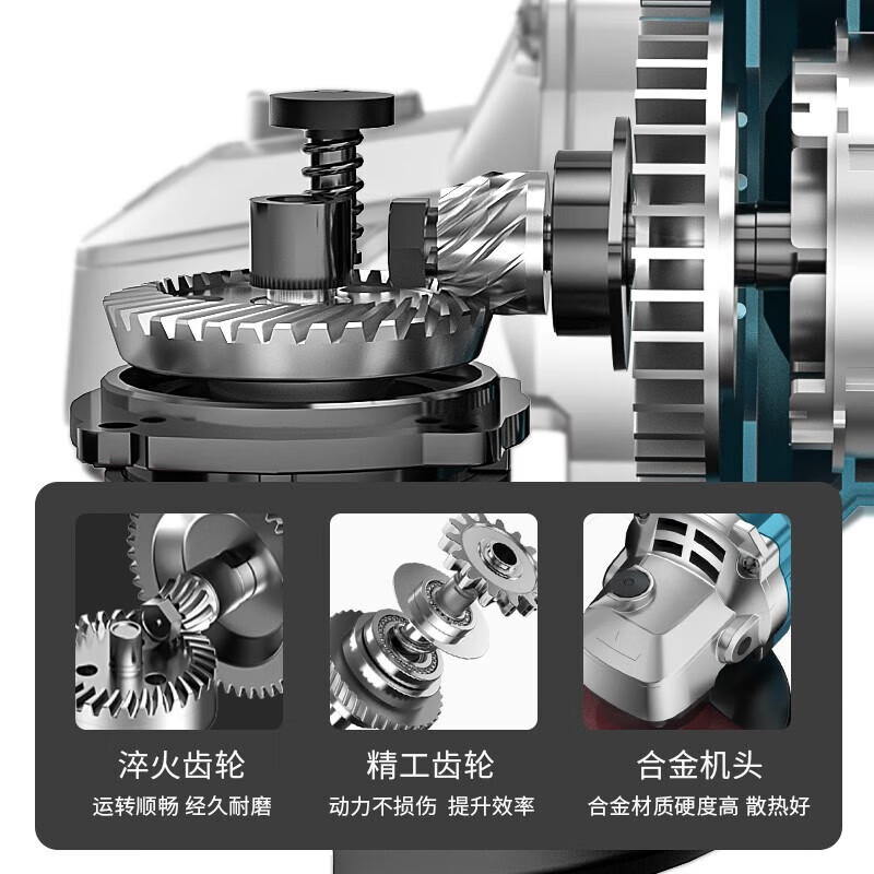 Lithium battery brushless lithium angle grinder high power handheld polishing cutting machine rechargeable electric grinder tool luxury package paper box 1500mah 15 cells battery x1