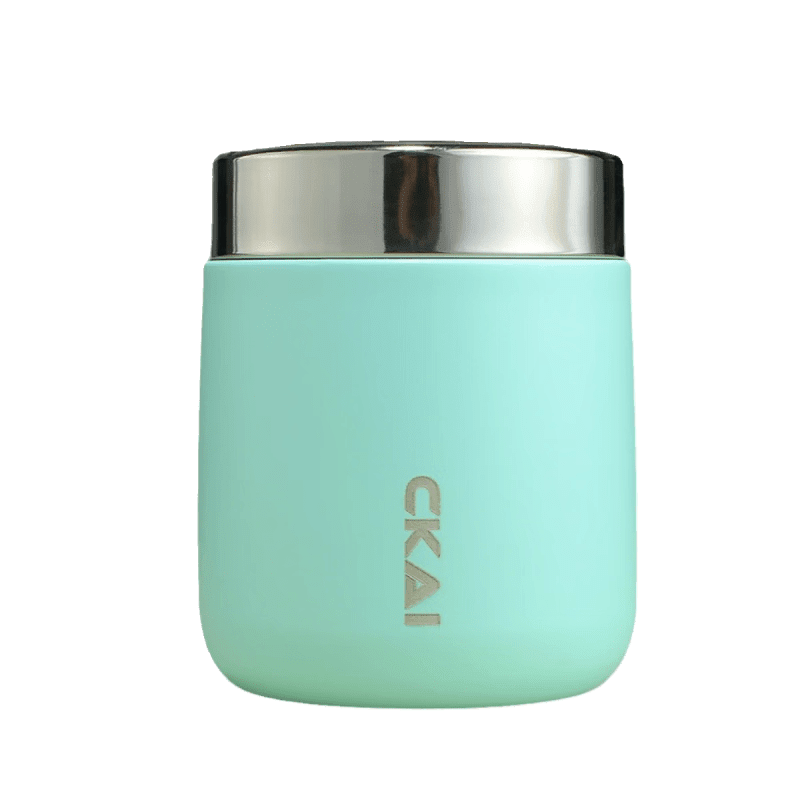 Tuojin's new mini simmering cup 304 stainless steel vacuum insulated cup bento high pot stew beige 280ml