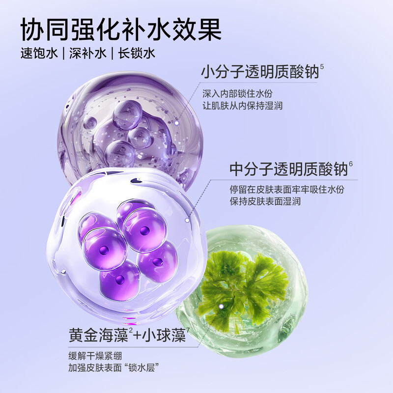 Water Code Hyaluronic Acid Hydrating Skin Gift Box 4-piece Set (Cleansing Water Cream) Hydrating and Moisturizing Skin Care Product Set New Year's Gift