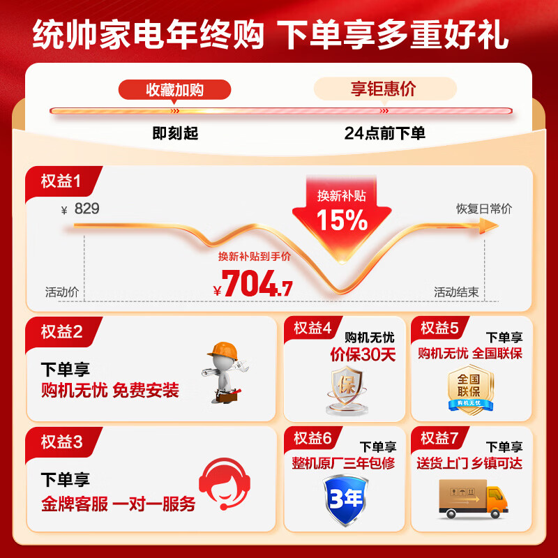 Yueji pulsator washing machine produced by Leader Haier, fully automatic household, 10 kg first-class energy efficiency, JD.com self-operated trade-in national subsidy XQB100-L539