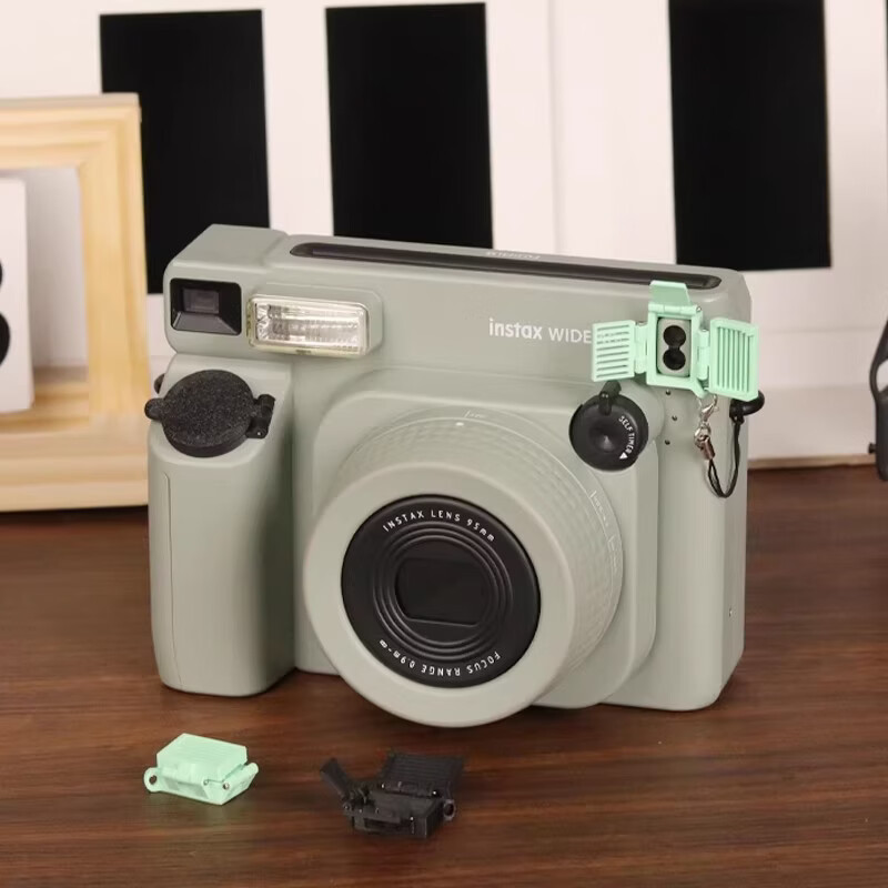 Lingyunhe is suitable for Fuji wide400 exposure artifact Polaroid accessories camera triple blackout fill light green exposure artifact + anti-accidental touch shutter cover four exposure levels / shutter anti-accidental touch / lanyard anti-lost