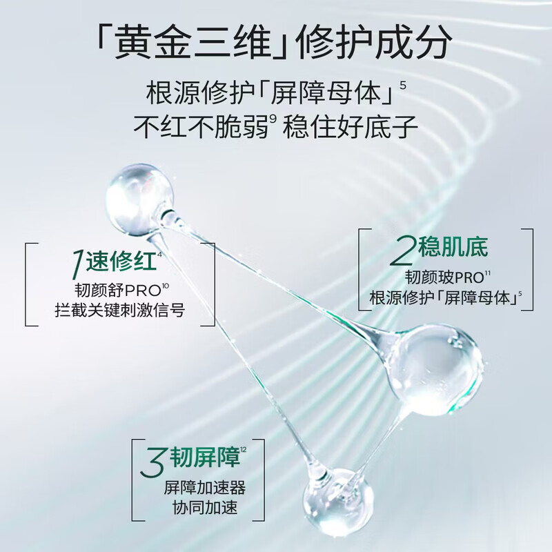 Runbaiyan Barrier Conditioning Second-Pulse Essence 3.0 Sensitive Skin Soothing, Repairing, Hydrating and Moisturizing 1.3ml*30 bottles