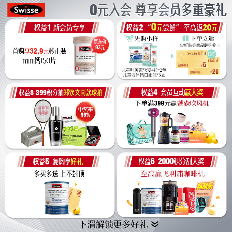 Swisse men's multivitamin 60 tablets multi-dimensional energy tablets 45 kinds of nutrients B vitamin C vitamin D vitamin E zinc magnesium