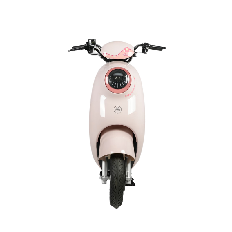 Emma electric motorcycle Chunxiao 60V20Ah self-operated electric car with large pedals and long battery life national good car smart APP controlled battery car rose pink