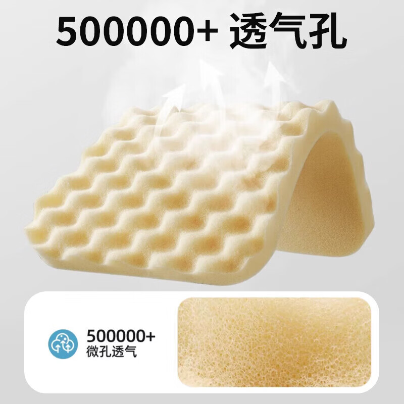 Duolingduo children's pillow baby silicone pillow 6 months and above kindergarten baby latex pillow 0 to 13 years old comfort pillowcase single pillowcase/7A height 2.5 Xiongyou polka dot 0x0x0 please see the picture for detailed size