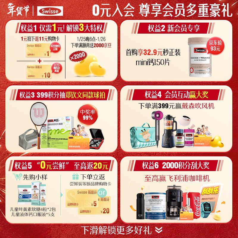 Swisse Women's Customized Daily Nutrition Pack Vitamin Amine Glucose Grape Seed Collagen 14 Bags*3 Boxes