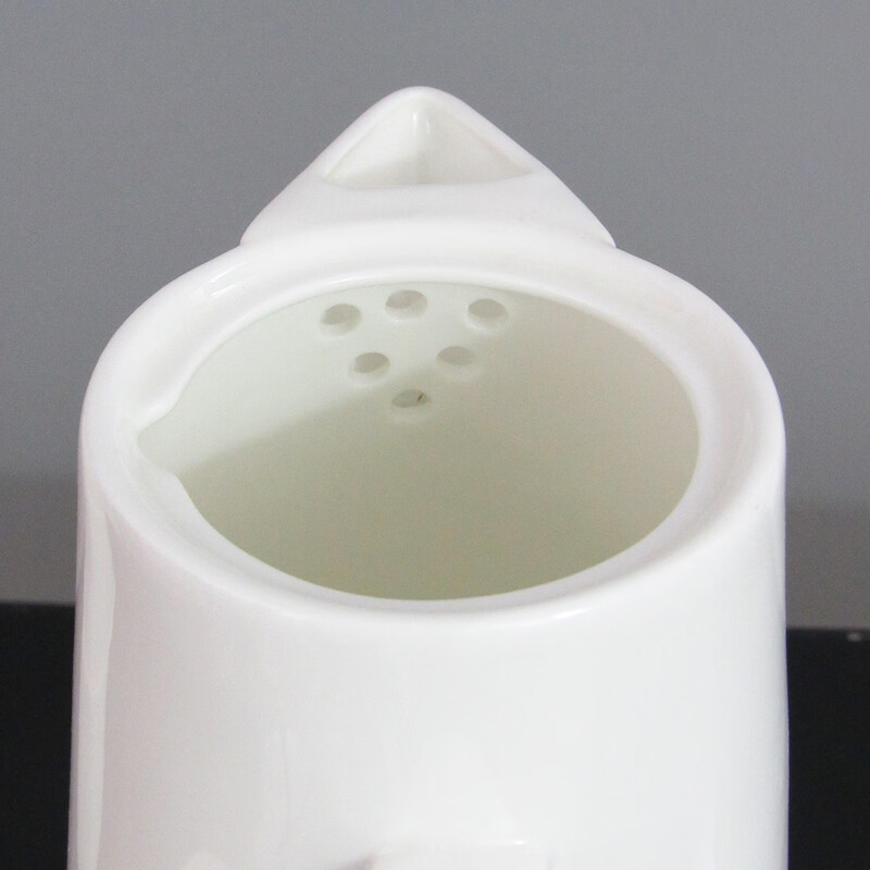 Pupan pure white bone china cold kettle large capacity fruit teapot hotel home cold kettle with filter hole ceramic water set single pot 0ml