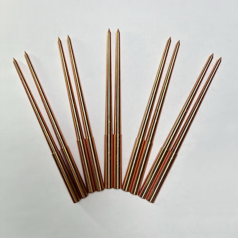 Point gate electrode SR arc thin nozzle copper male spark machine glue inlet red copper extremely red copper features SD3.5-A2-L95 Same as Y90/3.5*2