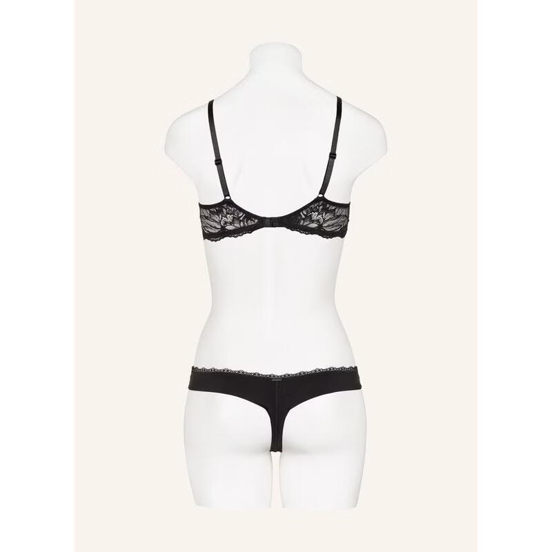 Calvin Klein Women's Bra Push-up Seamless Lace Thin Daily Sleeping Bra Sexy BLACK One Size |70C