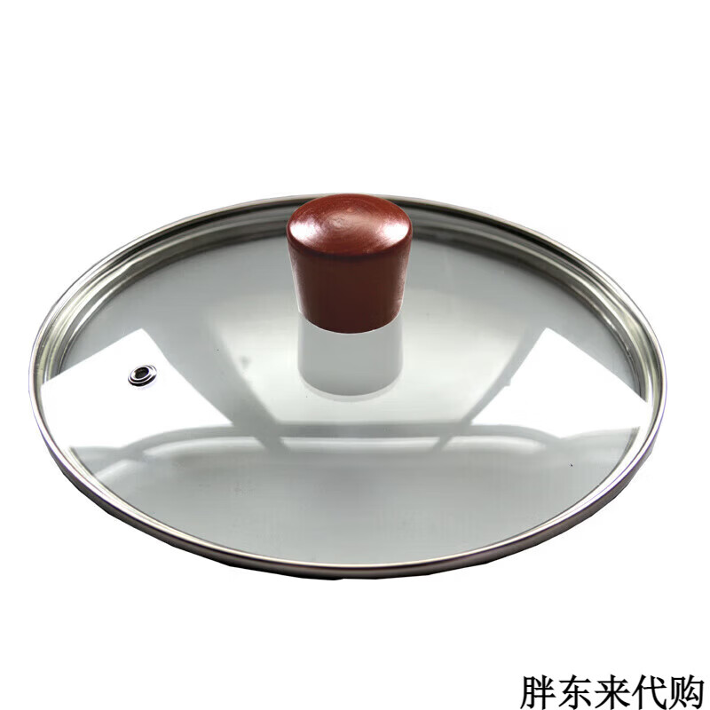 Fat Donglai Fat Donglai tempered glass pot lid size household wok milk pot universal 16 18 20 22 2 same style black square handle glass lid 20