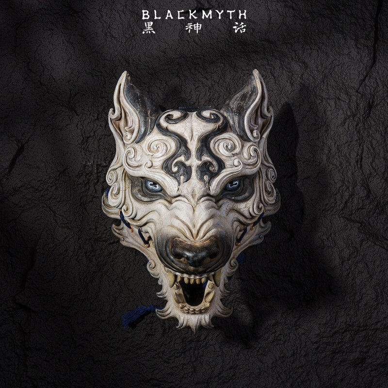 Black Myth <Black Myth Wukong> Mask White Face-1/1 Collection Ornament