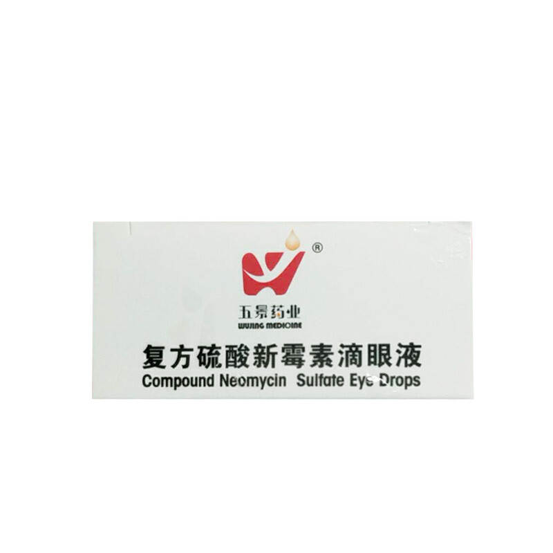 Wujing Compound Neomycin Sulfate Eye Drops 21mg 6mg*6ml 1 box