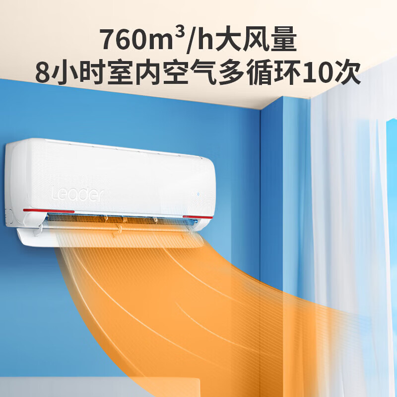 Haier (Haier) Haier Smart Home produces Tongshuai air conditioner hanging 1.5 hp new first-class energy efficiency home heating and cooling inverter wall-mounted air conditioner cooling and heating 1.5 hp first-class energy efficiency/home heating/smart control/independent dehumidification
