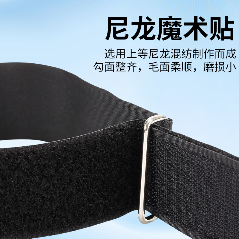 Beifute Velcro straps Velcro straps braided nylon buckle self-adhesive straps cargo binding strong card board fixing straps 3cm*50cm*2 strips black