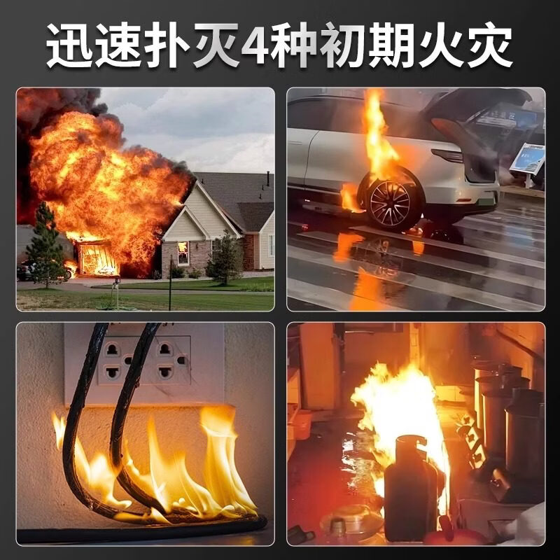 Throw type fire extinguisher pull type fire extinguishing bomb forest fire dry powder fire extinguisher throw type automatic fire extinguishing ball pull type fire extinguisher 1kg (validity period of 5 years maintenance-free)
