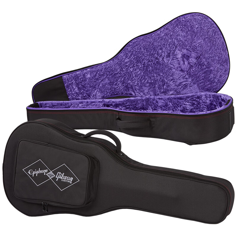 Epiphone Hummingbird Deluxe EC NA wood color full single cutaway electric box luxury acoustic guitar