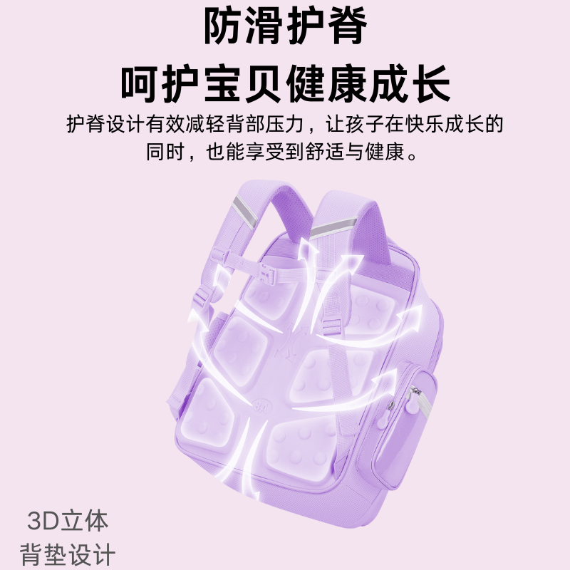 Dr. Wen Kuromi's new school bag for primary school girls in grades 1-3-6 to reduce burden and protect spine, cute Melody large purple (Kulomi) grade 3-6 school bag + accessories (including 1 pendant, 6 badges and 3 cards)