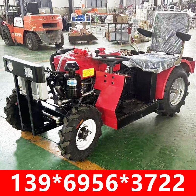 Month by month 2026 new side-seat small four-wheel four-wheel drive micro-tiller ride-on rotary tiller greenhouse orchard tractor cultivator Side-seat orchard ride-on micro-tiller 35 horsepower deposit