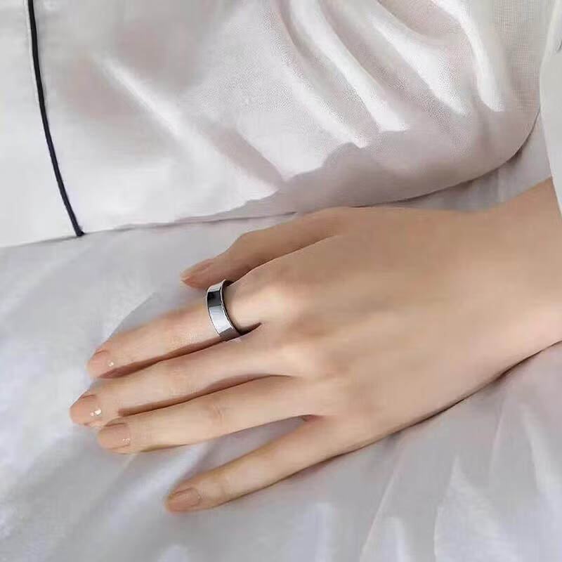 Samsung (SAMSUNG) new Galaxy Ring smart ring waterproof sleep monitoring, heart rate monitoring, sports smart ring, health monitoring around your fingertips, body temperature, snoring, titanium silver size 9 (diameter 18.9 size)