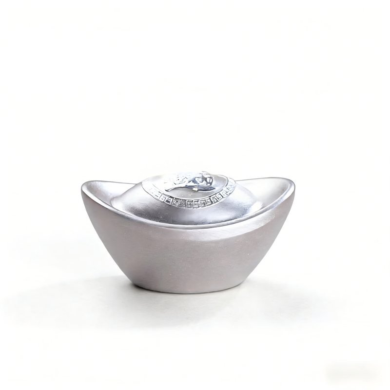 Pure silver ingot 9999 sterling silver solid silver investment collection commemorative gift to elders ornaments blessing and wealth randomly distributed Pure silver ingot 9999 supports re-inspection 100g (luck and wealth randomly distributed)