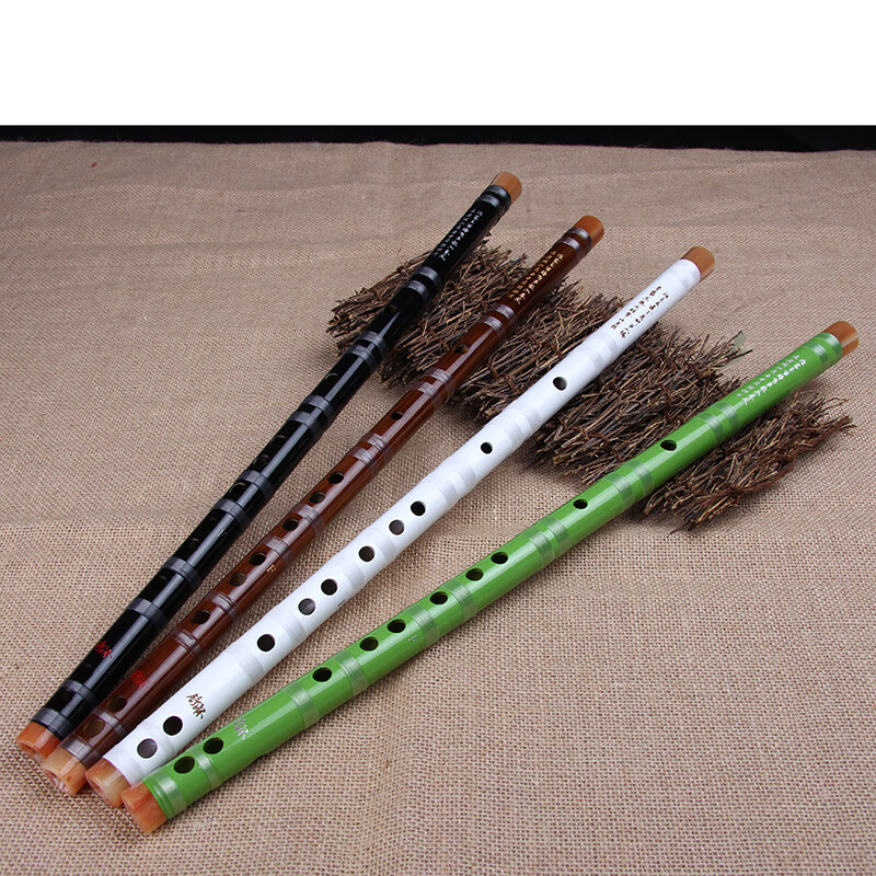Shuhuai musical instrument (shuhuai) Shuhuai exquisite beginner's one-piece transverse flute bitter bamboo flute with instruction, zero-based entry-level adult and children's musical instrument one-piece E key black