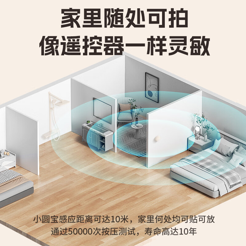 Rifeng Cream Style White Zero Cold Water Intelligent Digital Display Constant Temperature Shower Bath Constant Temperature Shower Set Booster Milk White Round Tube Three-Function Shower-