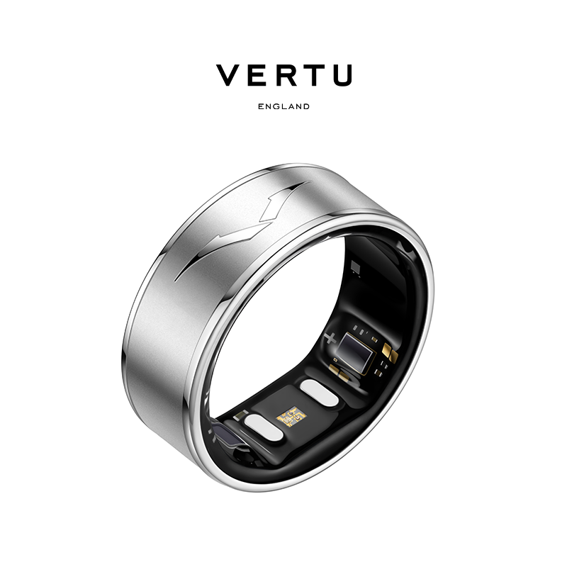 VERTU Super New Product VERTU Cor Ring Heart Health Sleep Monitoring Heart Rate Blood Pressure Smart Ring Mid-Autumn Festival Gift Haoyue Silver-Star (Inner Ring + Outer Ring Set) No. 7