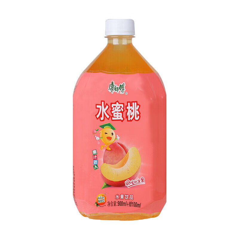 Master Kong drinks 1000ml*2 bottles in a box, iced black tea, green tea, jasmine honey tea, peach and sour plum soup 1 liter, iced black tea 1000ml*2 bottles