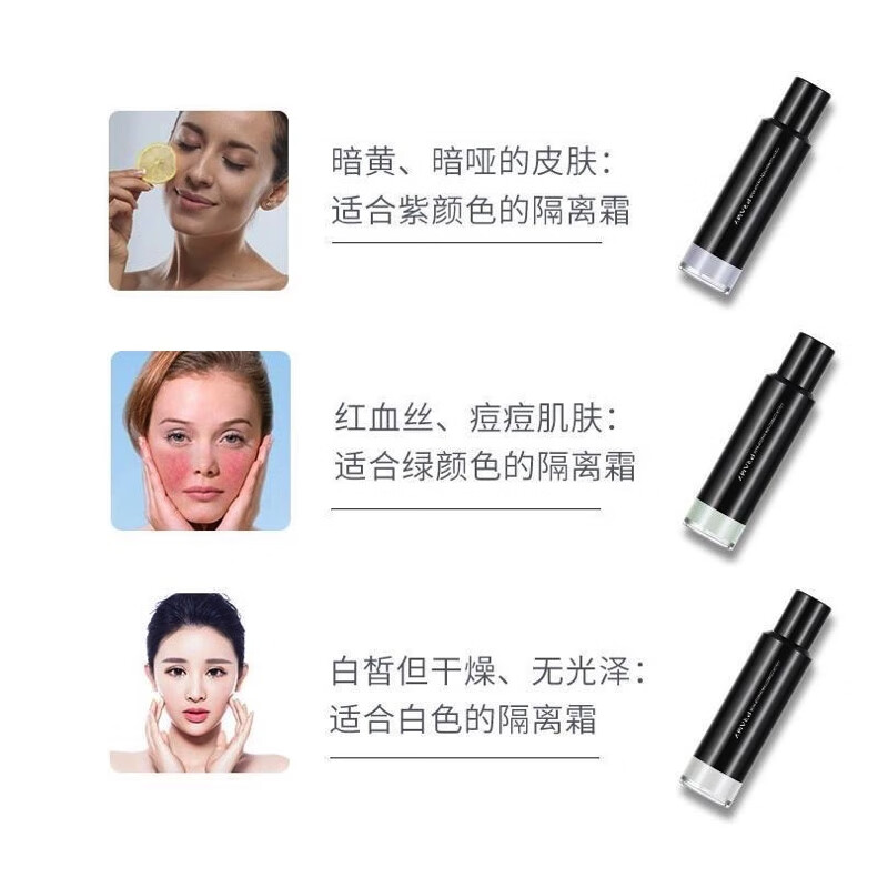 PRAMY brand direct sales repair isolation cream for women, moisturizing, brightening, primer, concealer, invisible pores, facial repair isolation cream No. 1 white