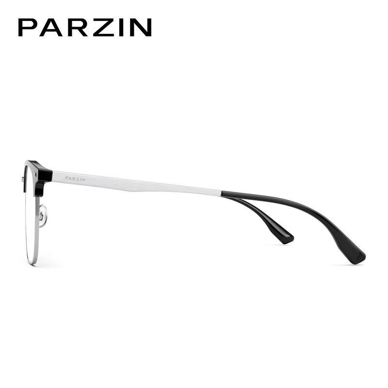 PARZIN Optical Myopia Glasses Frame Workplace Business Eyebrow Frame Lightweight Titanium Leg Sven Beauty Mirror Can Be Matched For Myopia 68156