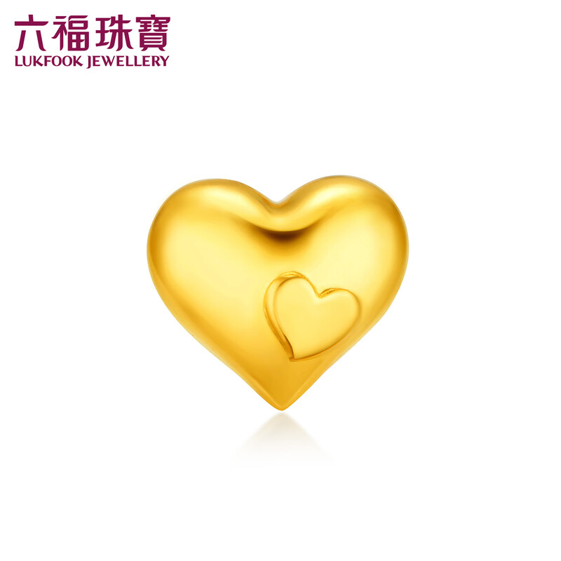 Lukfook Jewelry Tianfu Gold Grain Cute Childlike Heart Pure Gold Love Gold Ornament Accumulated Gold Price 039150OA Approximately 1.00g