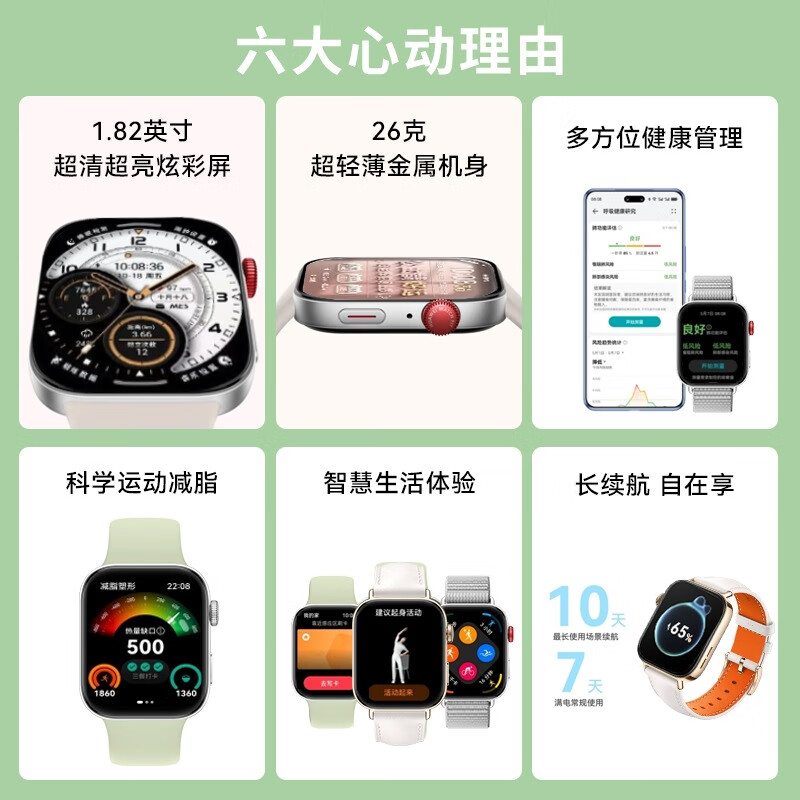 Huawei (HUAWEI) fashionable new products Huawei Watch FIT3 smart sports Bluetooth call new watch long battery life monitoring heart rate NFC access control payment birthday 520 Valentine's Day gift Goddess high-definition model + protective case moonlight white + reverse buckle silicone pink flagship new Watch Fit 3