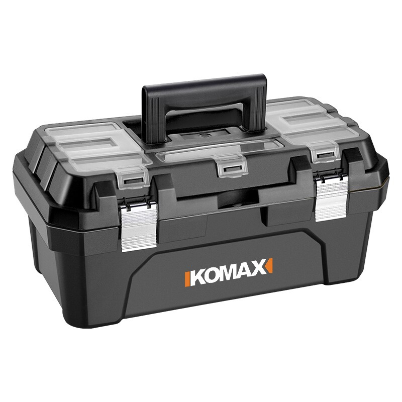 Komax Tool Box Empty Box Home Car Repair Portable Storage Box Parts Box Portable Large Hardware Tool Storage Box Large Black King Kong Tool Box