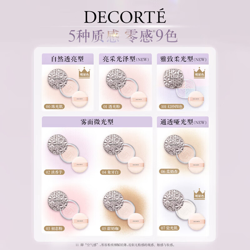 COSME DECORTE Cosmetic Powder #00 20g Long-lasting, translucent, long-lasting makeup loose powder cosmetics