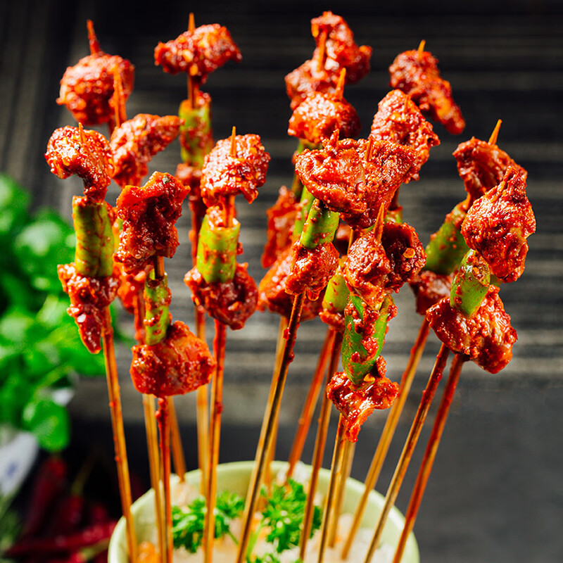 Xiaolongkan spicy Xiaojun liver 200g*3 packs of barbecue hot pot ingredients spicy hot pot skewers hot pot frozen chicken gizzards semi-finished products