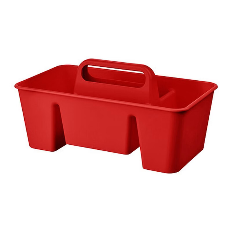 IKEA (IKEA) TACKSTOD Desk Storage Box Cleaning Supplies Multifunctional Dormitory New Product Red 32x18x16cm