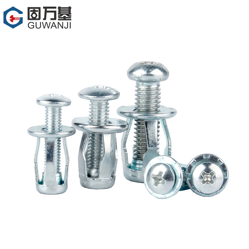 GUWANJI petal nut expansion screw plastic plate hollow iron sheet car fixed lantern type rivet expansion bolt M4x16 (10 pieces)