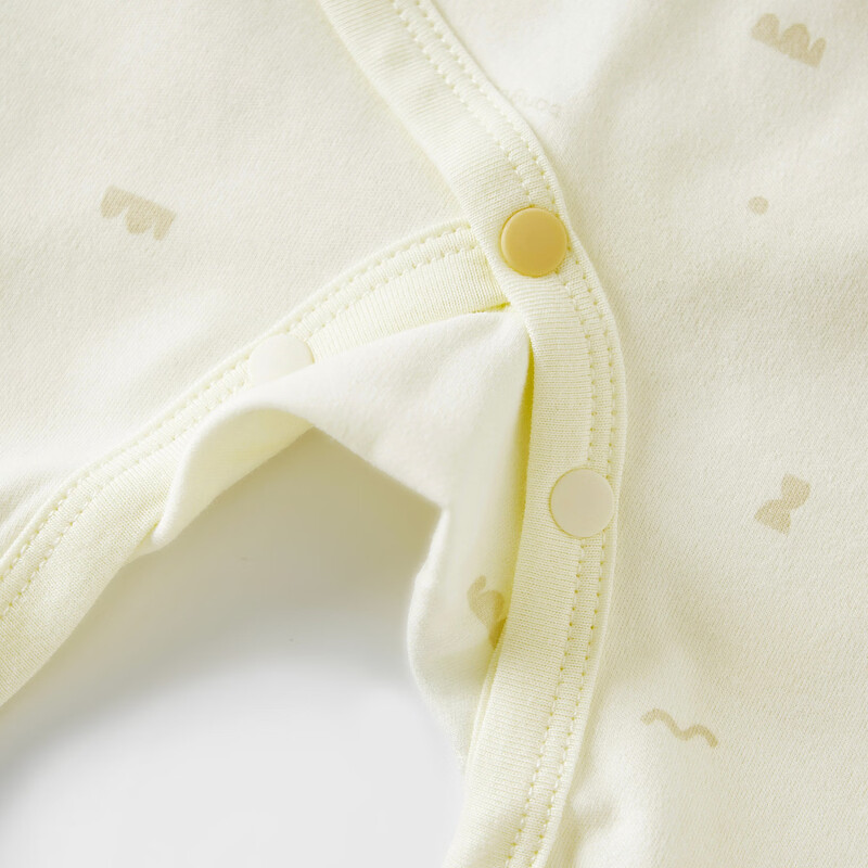 TONGTAI baby jumpsuit spring and autumn pure cotton newborn clothes newborn baby butterfly jumpsuit long-sleeved romper orange 52cm