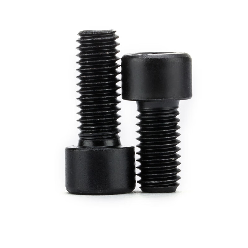 Jinggong grade 8.8 cylindrical head hexagonal screws, medium carbon steel blackened cup head screws and bolts GB70 M8-M12 M12*70 half teeth 5 pieces