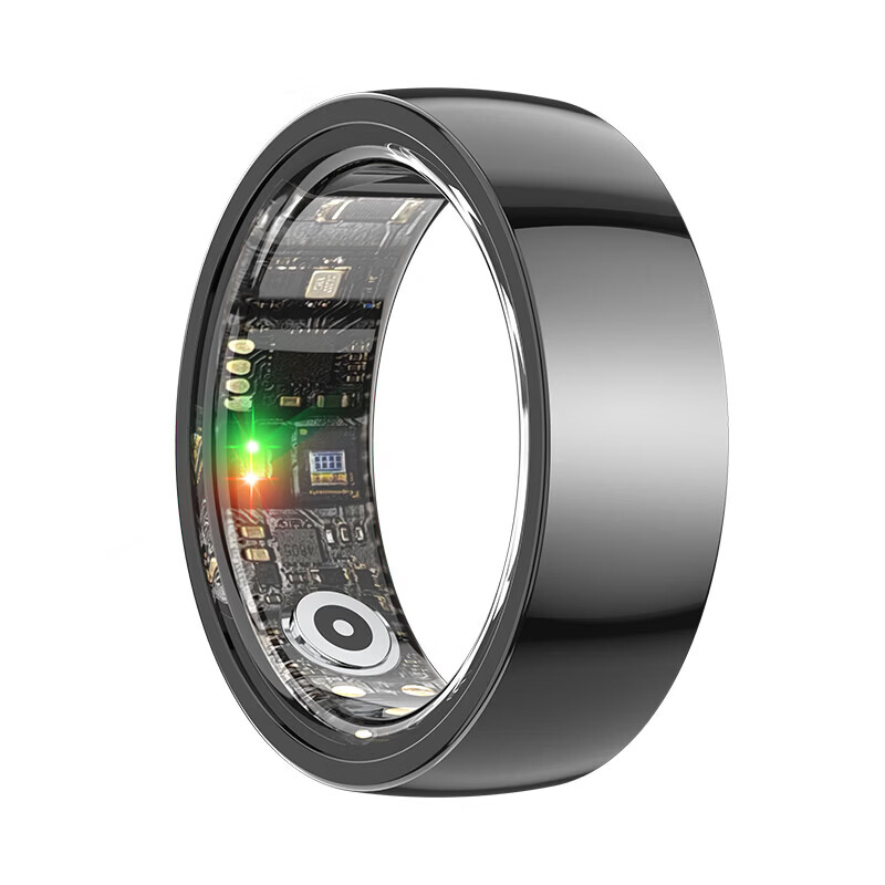 24-hour health monitoring smart ring, blood pressure, heart rate and blood oxygen monitoring, sleep, multiple exercise modes, non-sensory wearing smart ring, black, free charging compartment + heart rate + blood oxygen + blood pressure + sleep + exercise + non-sensory wearing, size 13, diameter 22, finger circumference 70