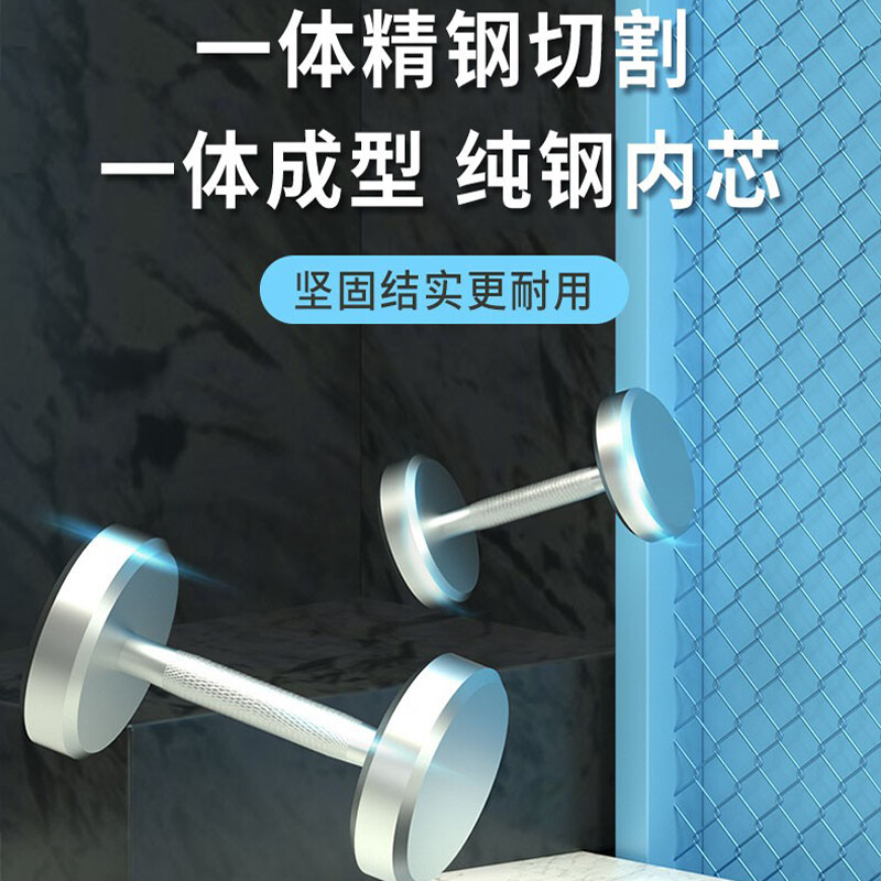 XINJULI fixed dumbbells for men and women, home fitness equipment, commercial personal training, solid rubberized combination polygonal dumbbell rack package, household three-layer 8 pairs of dumbbell rack package