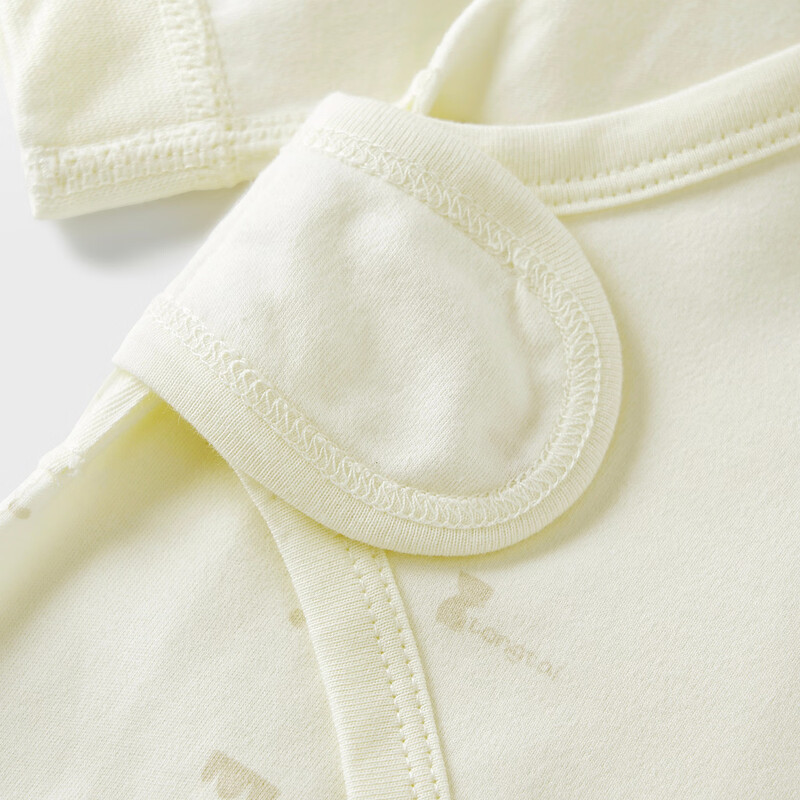 TONGTAI baby jumpsuit spring and autumn pure cotton newborn clothes newborn baby butterfly jumpsuit long-sleeved romper orange 52cm