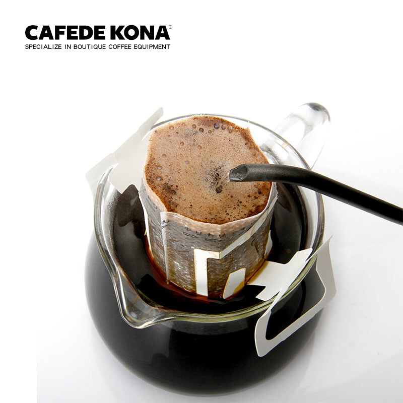 CAFEDE KONA hanging ear coffee filter bag hand brewing ear hanging filter paper hanging ear coffee packaging 50 pieces imported from Japan